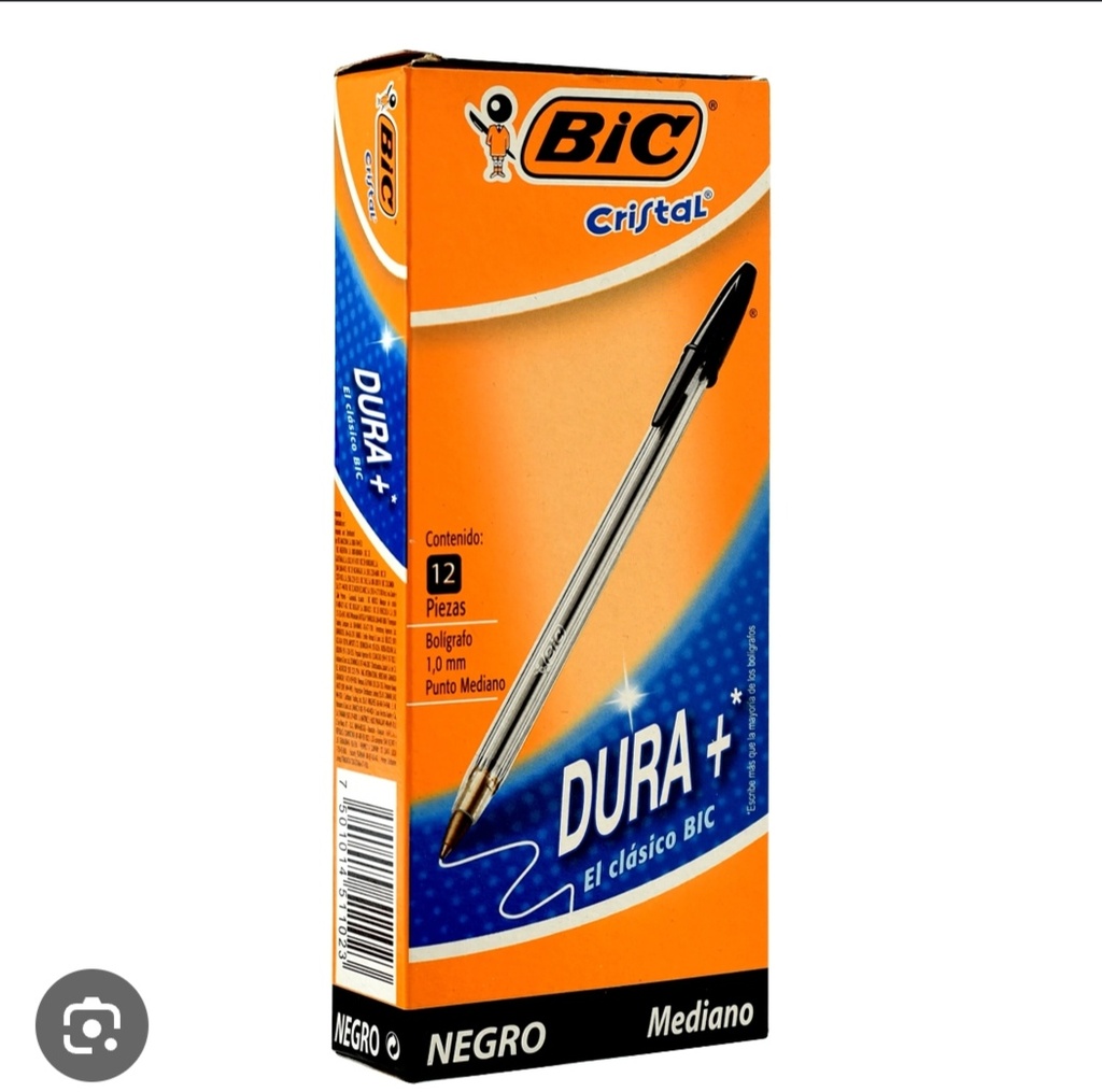 Bic negro caja x 12 u