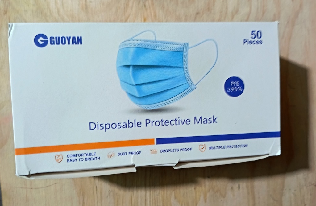 Mascarilla celeste caja x 50 u