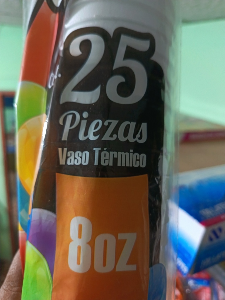 Vaso desechable #8 25u 