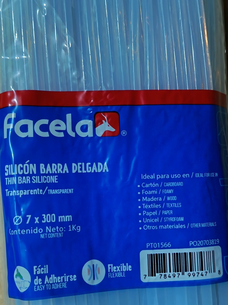 Barritas de 800 gr silicon standard