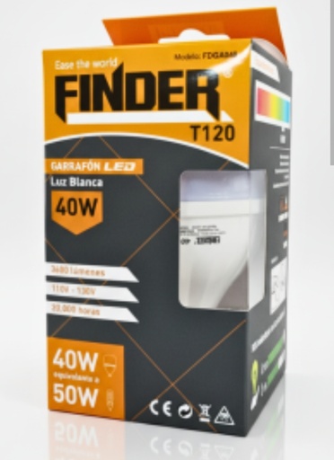 [1823266] Foco finder led tubular de 40w unidad 