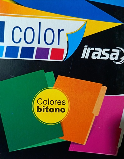 [D55] Folder de color tamaño carta 25 u surtido 