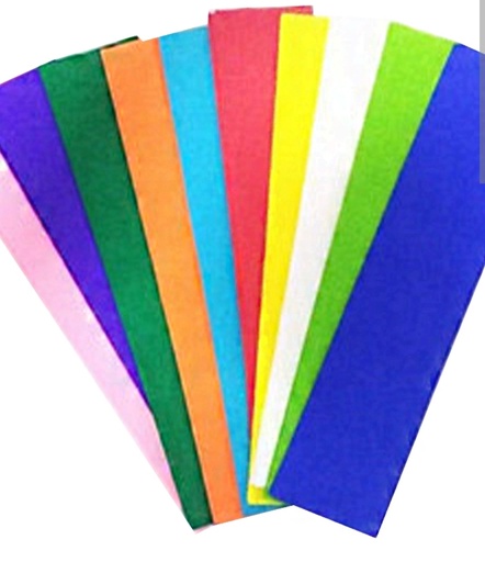 [1760532] Papel crespon surtido 25 u