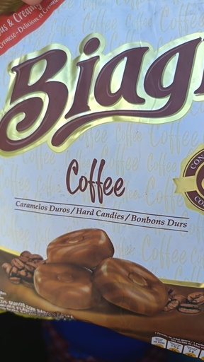 [PRI-0C00008] Caramelo biagy coffe bolsa de 100 u